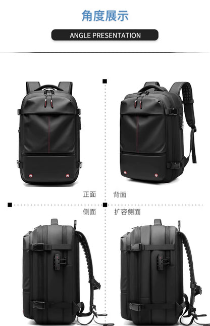 Backpack Men Multifunctional Travel Bag Vacuum Waterproof Business Trip Business New Computer Backpack Large Capacity TPU