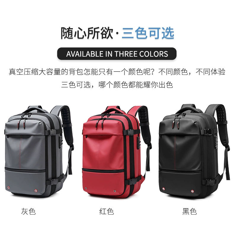 Backpack Men Multifunctional Travel Bag Vacuum Waterproof Business Trip Business New Computer Backpack Large Capacity TPU