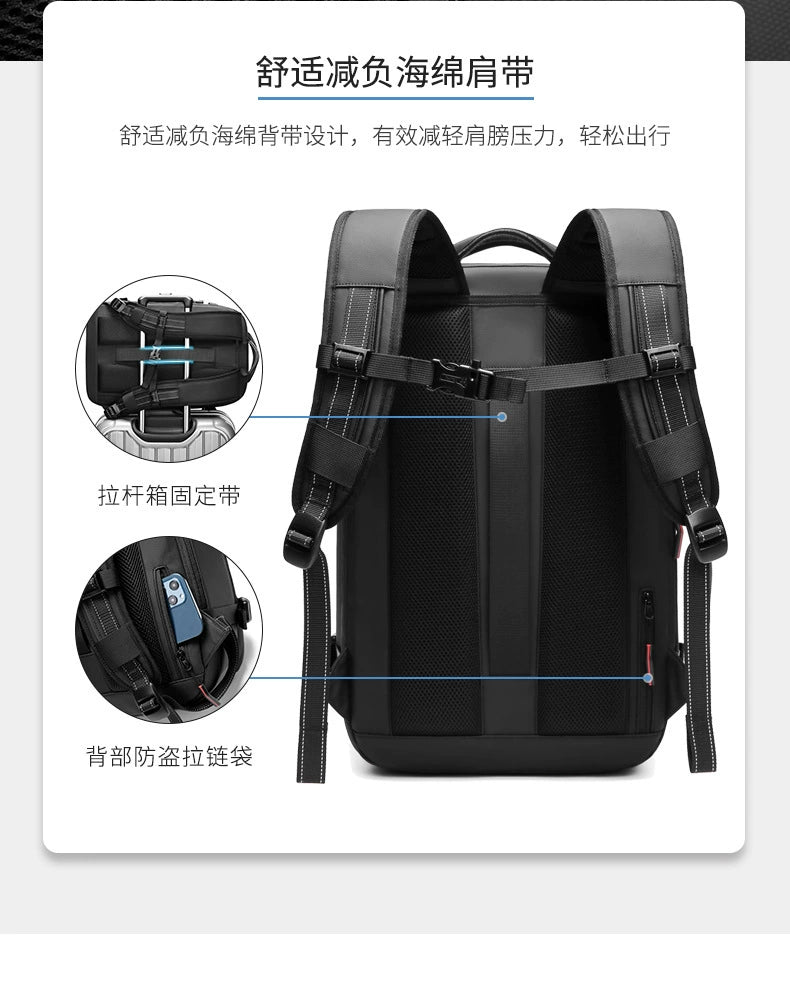 Backpack Men Multifunctional Travel Bag Vacuum Waterproof Business Trip Business New Computer Backpack Large Capacity TPU