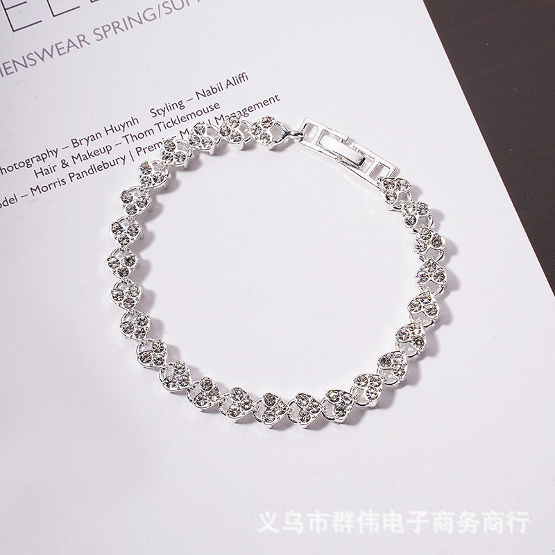 Bracelet For Women Zircon Crystal New Style Bracelet Ring With Diamond Fashion Jewelry Full Of Diamonds