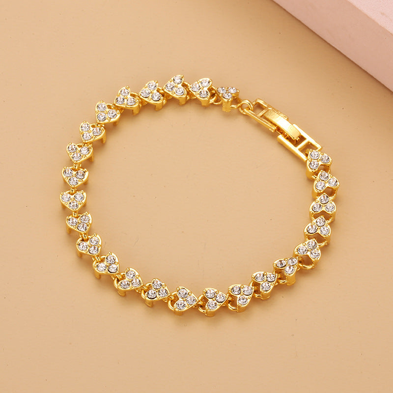 Bracelet For Women Zircon Crystal New Style Bracelet Ring With Diamond Fashion Jewelry Full Of Diamonds