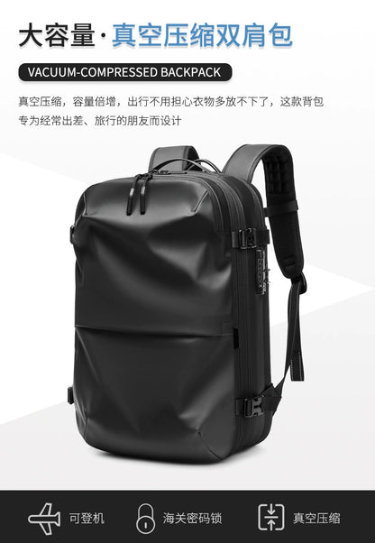 Backpack Men Multifunctional Travel Bag Vacuum Waterproof Business Trip Business New Computer Backpack Large Capacity TPU