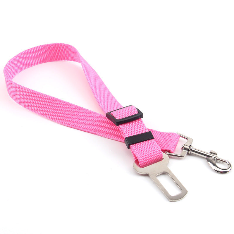 Pet Dog Safety Rope Car Pet Traction Rope Car Seat Belt Adjustable Car Traction Belt