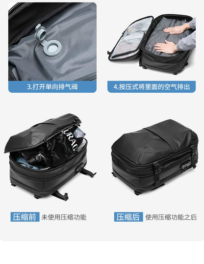 Backpack Men Multifunctional Travel Bag Vacuum Waterproof Business Trip Business New Computer Backpack Large Capacity TPU