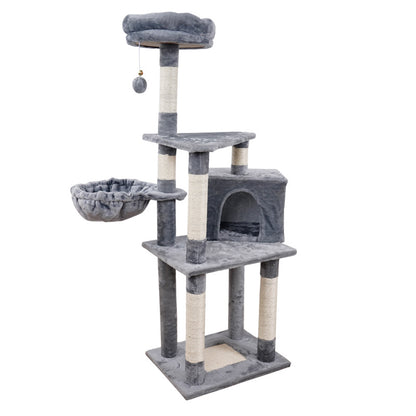 Multi-layer Jumping Platform Wooden Cat Toy Chamfer