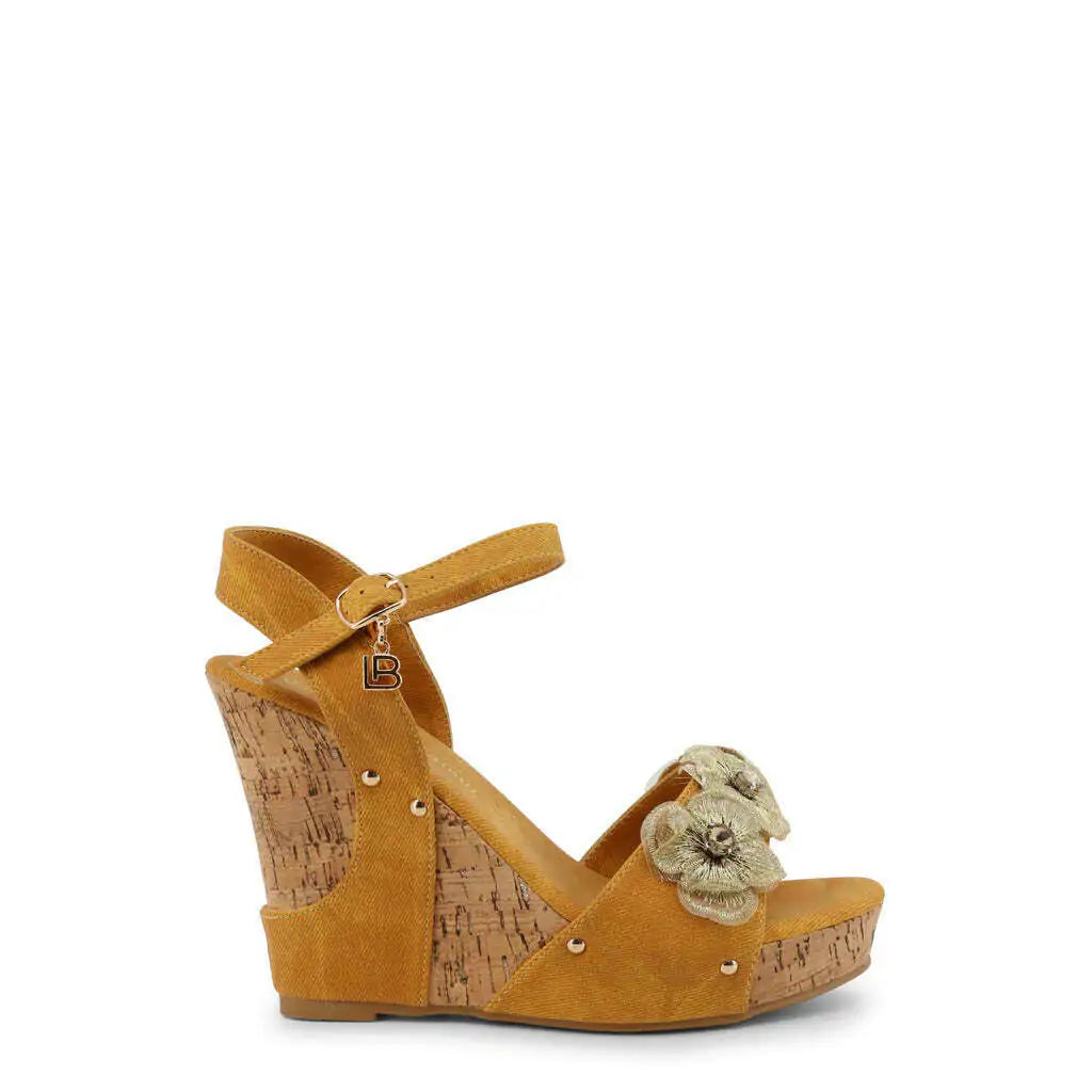 Flower Wedge Sandals