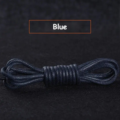 Cotton Waxed Round Shoelaces Set