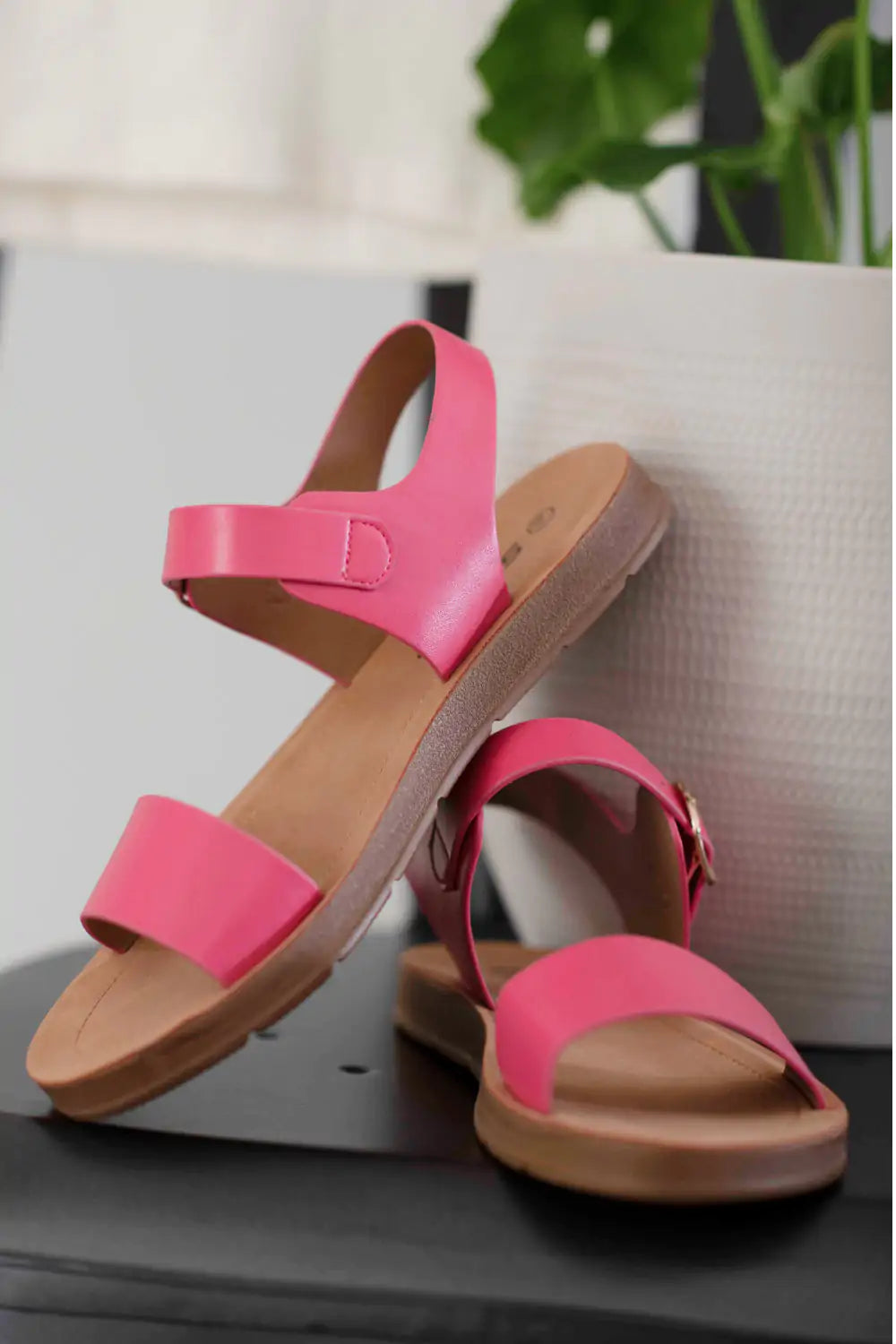 Pink Buckle Sandals