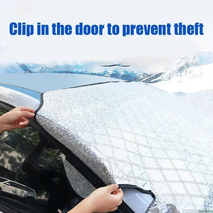 For Mitsubishi L200 Triton Pickup Magnetic Car Windshield Sunshades Thick Snow Shield Cover Protection Waterproof