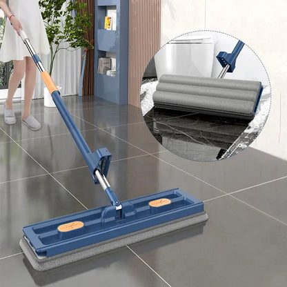 New Style Large Flat Mop Self-Contained Slide Microfiber Floor Mop Wet and Dry Mop for Cleaning Floors Home Cleaning Tools