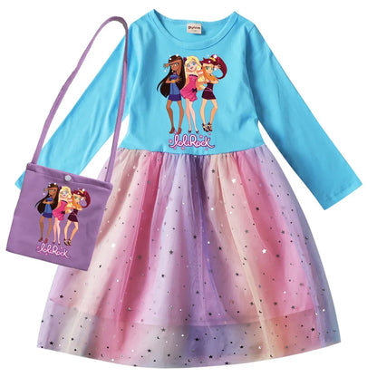 Rock Loli Girls Dresses LoliRock Clothes Winter Long Sleeve Princess Dress Children Christmas Birthday Party Costumes for Kids