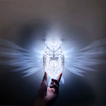 Modern Home Decoration Projector Wall Lamp 3D Print Resin Creative Anime Sconce Light Owl Eagle Corridor Atmosphere Night Lustre