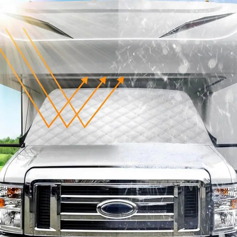 Snow Windshield Cover for Car UV-Proof Magnetic Sun Shade Protective Windscreen Cover Dustproof Frost Guard for SUVs RV Car