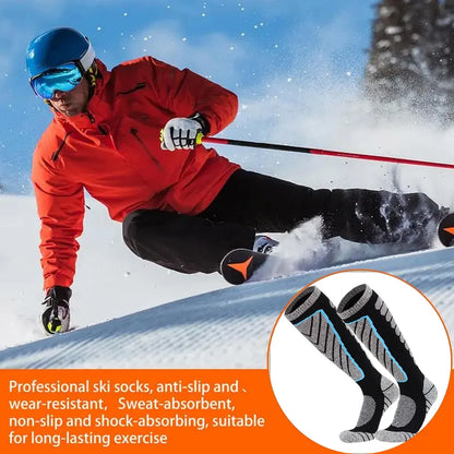 1Pair Ski Socks Merino Wool Thermal Knee High Winter Snowboard Sport Socks Men Women, Hunting