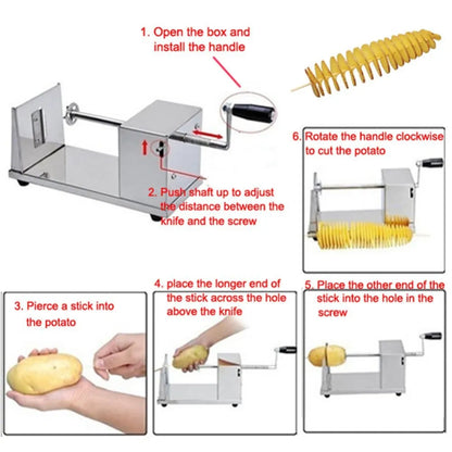 Hotsale Tornado Potato Cutter Machine Spiral Cutting Machine Chips Machine Kitchen Accessories Cooking Tools Chopper Potato Chip