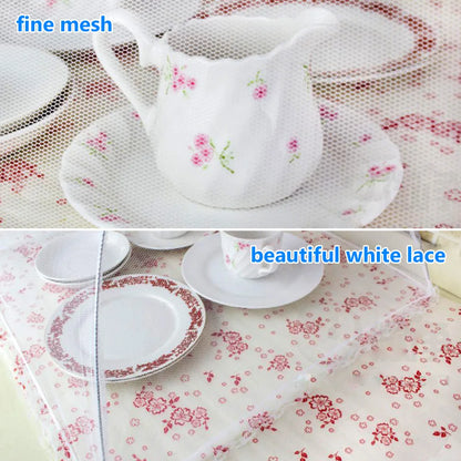 Food Covers Mesh Foldable Kitchen Anti Fly Mosquito Tent Dome Net Umbrella Picnic Protect Dish Cover Kitchen Accessories