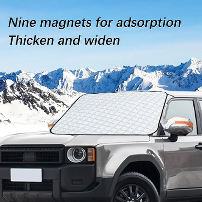 Magnetic Car Windshield Snow Cover Winter Ice-Frost Guard Sun Shade Protector For Toyota Prado 2004-2024 Exterior Accessories