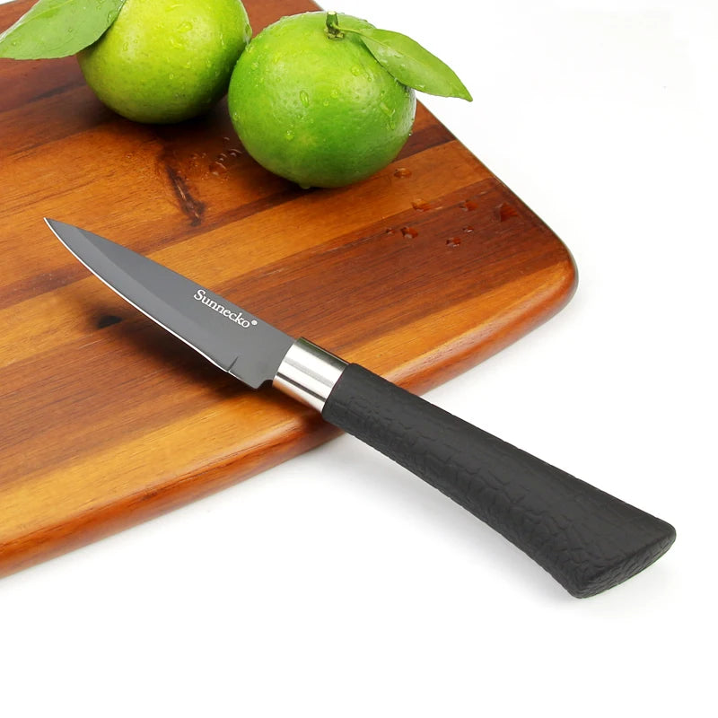 Sunnecko 1-5 Teile/satz Küchenmesser Antihaft-edelstahl-klinge Cut Utility Chef der Slicing Kochen Schälbesteck Werkzeuge