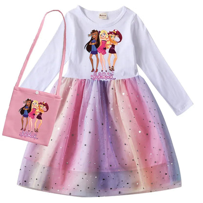 Rock Loli Girls Dresses LoliRock Clothes Winter Long Sleeve Princess Dress Children Christmas Birthday Party Costumes for Kids