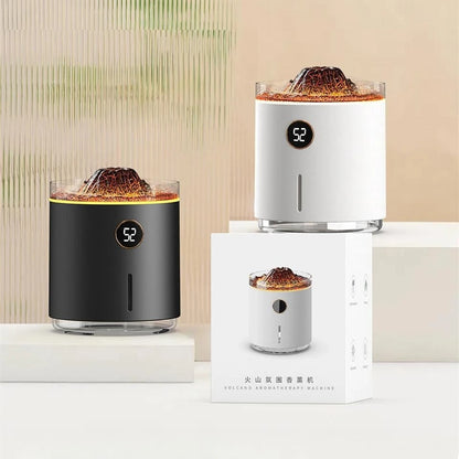 Volcano Flame Essential Oil Aroma Diffuser 350ML Smoke Ring Air Humidifier USB Ultrasonic Mist Maker Fragrance Mini Humidifier