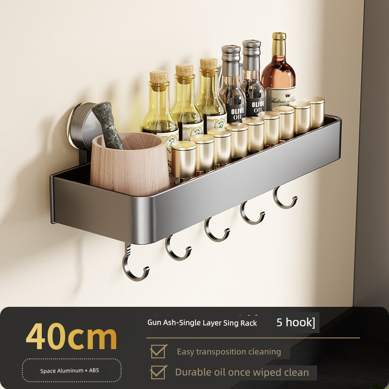 Punch-Free Suction Rack Wall-Mounted For Home Kitchen