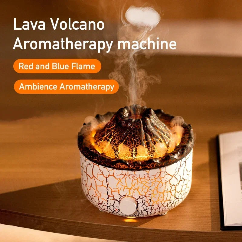 Volcano Aromatherapy Air Humidifiers Diffusers,560ml Essential Oils Diffuser for Home,ultrasonic Air Humidifiers with LED Light