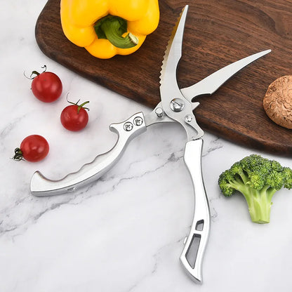 Kitchen Scissors Chicken Bone Kitchen Shears,Duck Fish Cutter 4Cr Stainless Steel Fish Scissors Scale Clean Cook Scissors