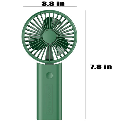 Handventilator, elektrisch, tragbar, über USB wiederaufladbar, Luft-Windkühler mit 3 Geschwindigkeitseinstellungen, 90° gefalteter Ventilator für Schlafzimmer, Büro, draußen, Zuhause