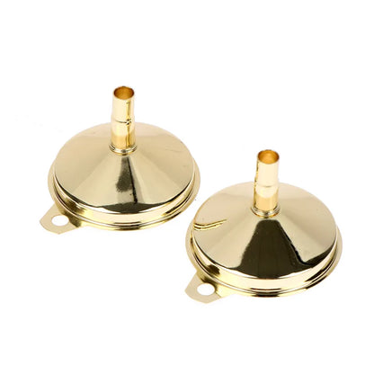 Functional Stainless Steel Gold Funnel Cone Oil Liquid Dispenser Kitchen Tools