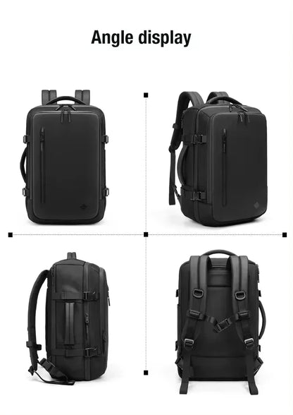 Expandable Airbag Backpack for Men 16 Inch Waterproof Laptop Business Bag Vacuum Compression Storage Travel Backpack Luggage Bag