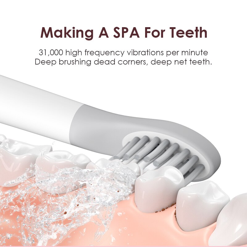 SOOCAS SO WHITE PINJING EX3 Sonic Electric Toothbrush Ultrasonic Vibrating Automatic Tooth Brush Wireless Rechargeable Scaler