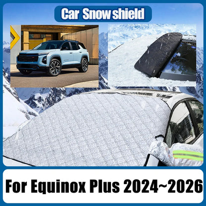 For Chevrolet Equinox Plus 2024 2025 2026 Magnetic Anti-Freeze Front Windshields Sunshields Snow Shield Covers Car Accessories