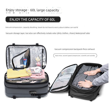 Backpack Men Multifunctional Travel Bag Vacuum Waterproof Business Trip Business New Computer Backpack Large Capacity TPU