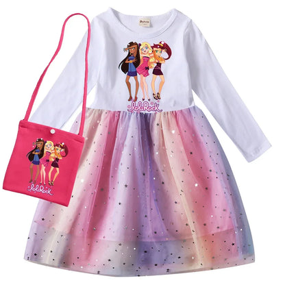 Rock Loli Girls Dresses LoliRock Clothes Winter Long Sleeve Princess Dress Children Christmas Birthday Party Costumes for Kids