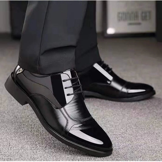 Men Oxford Leather Shoes Luxury Business Breathable Rubber Formal Dress Shoes Male Office Wedding Flats Footwear Mocassin Homme