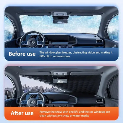 For Volkswagen VW T-CROSS T-roc 2019 2020 2021 2022 2023 Thick Magnetic Anti Frost Freezing Car Snow Cover Windshield Sunshades