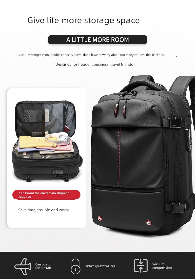 Lu Ou Casual Multi-Functional Large Capacity Men's Backpack