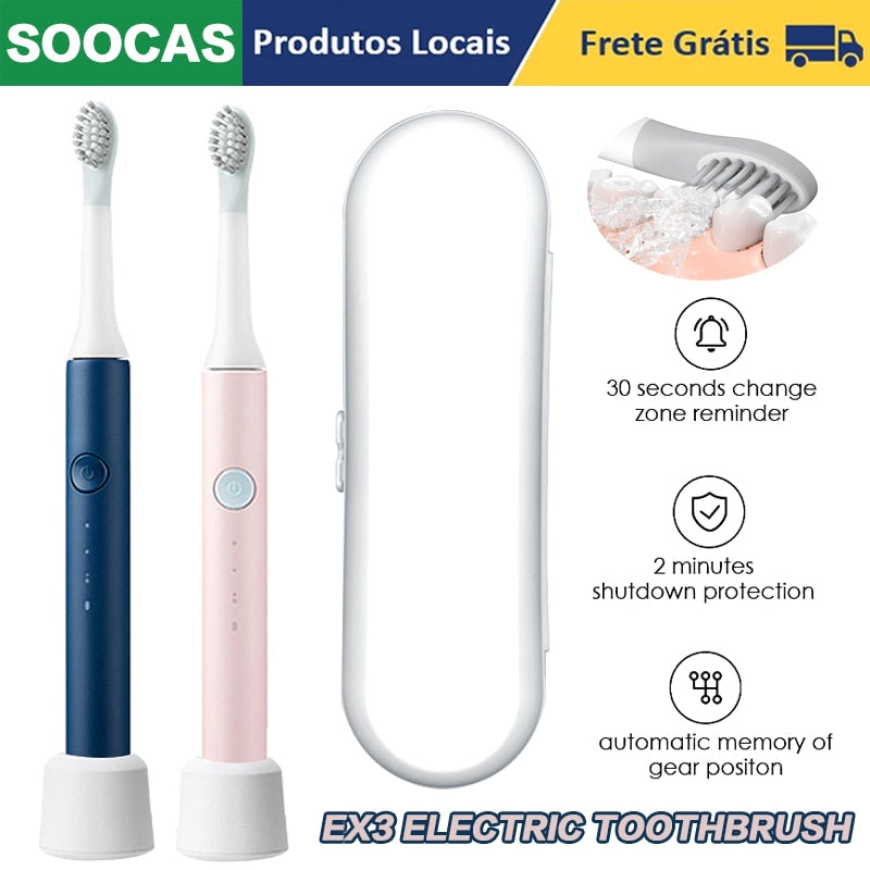 SOOCAS Sonic Electric Toothbrush Original Ultrasonic Electric Toothbrush Adult Student Tooth Brush 3 Modes Oral Cleaning Tool