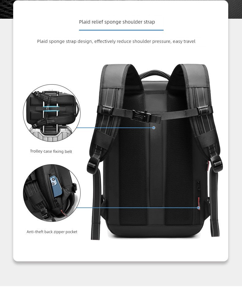 Lu Ou Casual Multi-Functional Large Capacity Men's Backpack