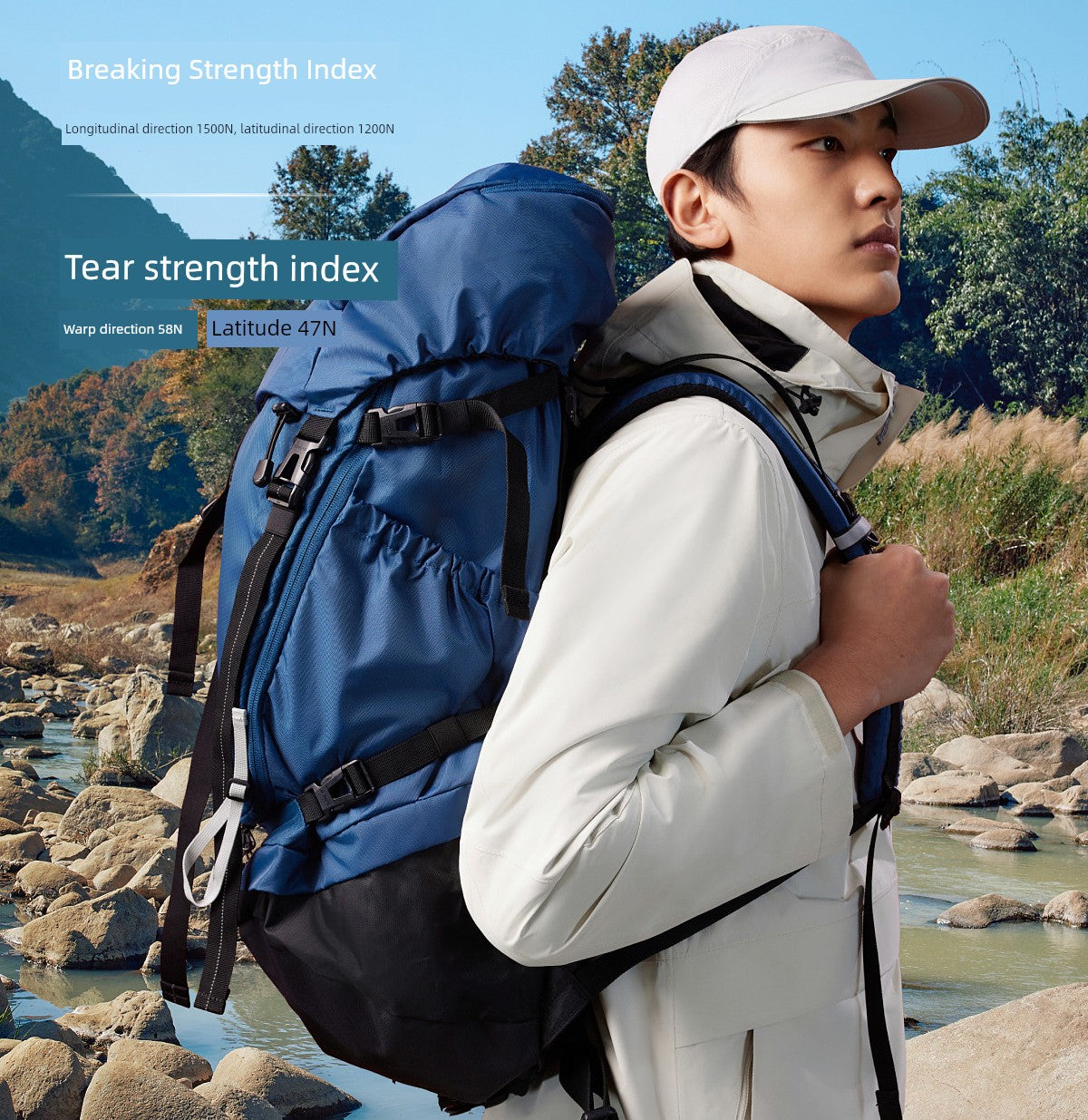 Pathfinder 50L Outdoor Wear-Resistant Breathable Hiking Backpack