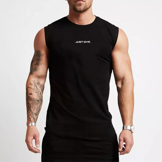 Summer Gym Tank Top Men Cotton Bodybuilding Fitness Sleeveless T Shirt Workout Clothing Mens Compression Sportswear Muscle Vests