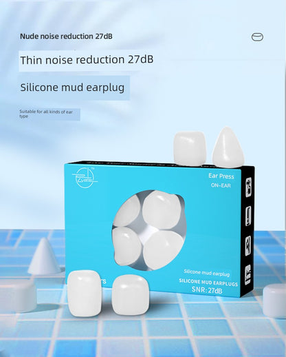 Silicone Mud Soundproof Earplugs Nap Sleep Special Ultra-Release Fantastic Snort Blocking Tool Dormitory Learning Swimming Noise Reduction Noise Reduction