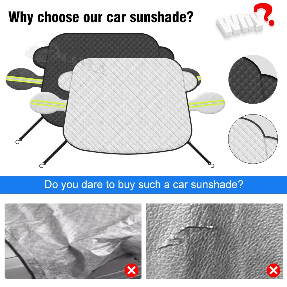 for Toyota RAV4 2018 2019 2020 2021 2022 2023 Car Windshield Snow Sun Shade Automobile Magnetic Cover Front Windscreen Cover