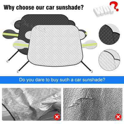 For Toyota Land Cruiser Prado 90 120 150 100 200 Car Windshield Snow Sun Shade Automobile Magnetic Cover Front Windscreen Cover