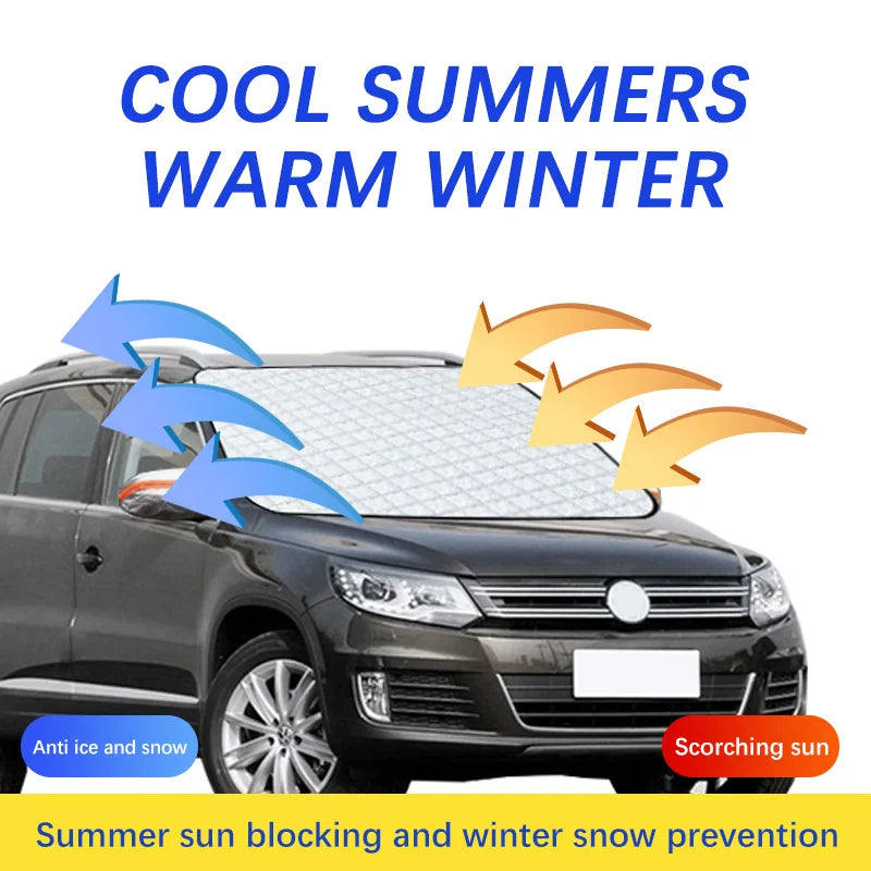 Magnetic Car Windshield Snow Cover Winter Ice-Frost Guard Sun Shade Protector For Volkswagen Tiguan Exterior Accessories