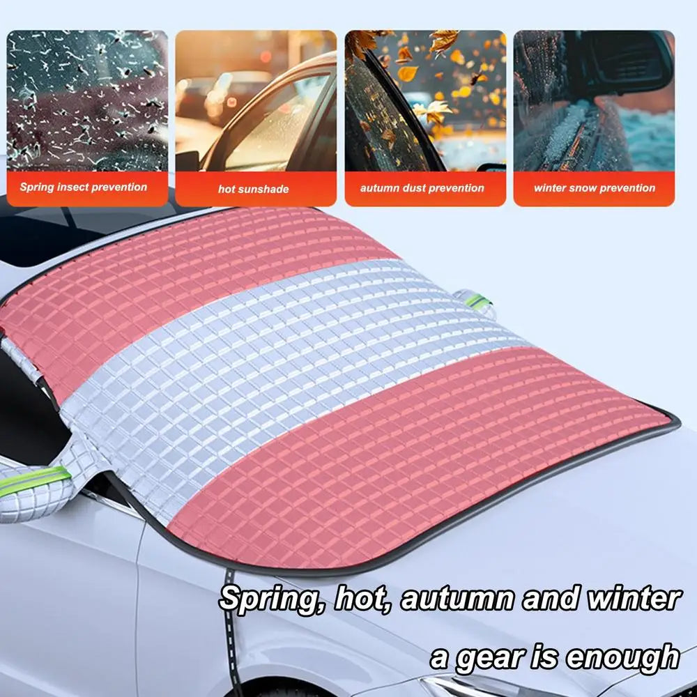 Magnetic Car Windshield Cover Windshield Frost Protector Cover Professional Car Windshield Snow Cover Magnetic Windscreen Cover