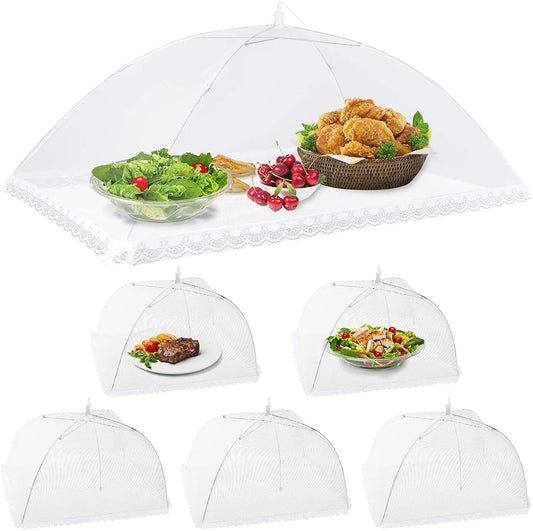 Food Covers Mesh Foldable Kitchen Anti Fly Mosquito Tent Dome Net Umbrella Picnic Protect Dish Cover Kitchen Accessories