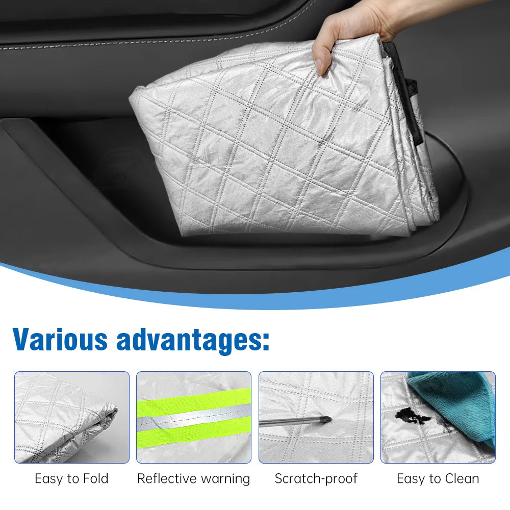 For Toyota Land Cruiser Prado 90 120 150 100 200 Car Windshield Snow Sun Shade Automobile Magnetic Cover Front Windscreen Cover