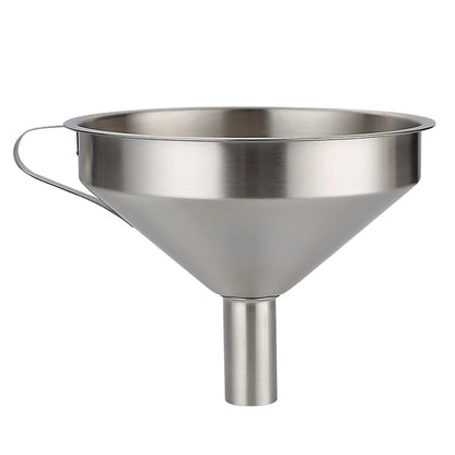 Stainless Steel Funnel Kitchen Oil Liquid Funnel Metal Funnel with Detachable Filter Wide Mouth Funnel for Canning Kitchen Tools