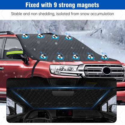 For Toyota Land Cruiser Prado 90 120 150 100 200 Car Windshield Snow Sun Shade Automobile Magnetic Cover Front Windscreen Cover